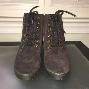 Ralph Lauren lace up boots